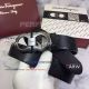 Perfect Replica Salvatoye Ferragamo Gray Buckle Black Leather Belt (2)_th.jpg